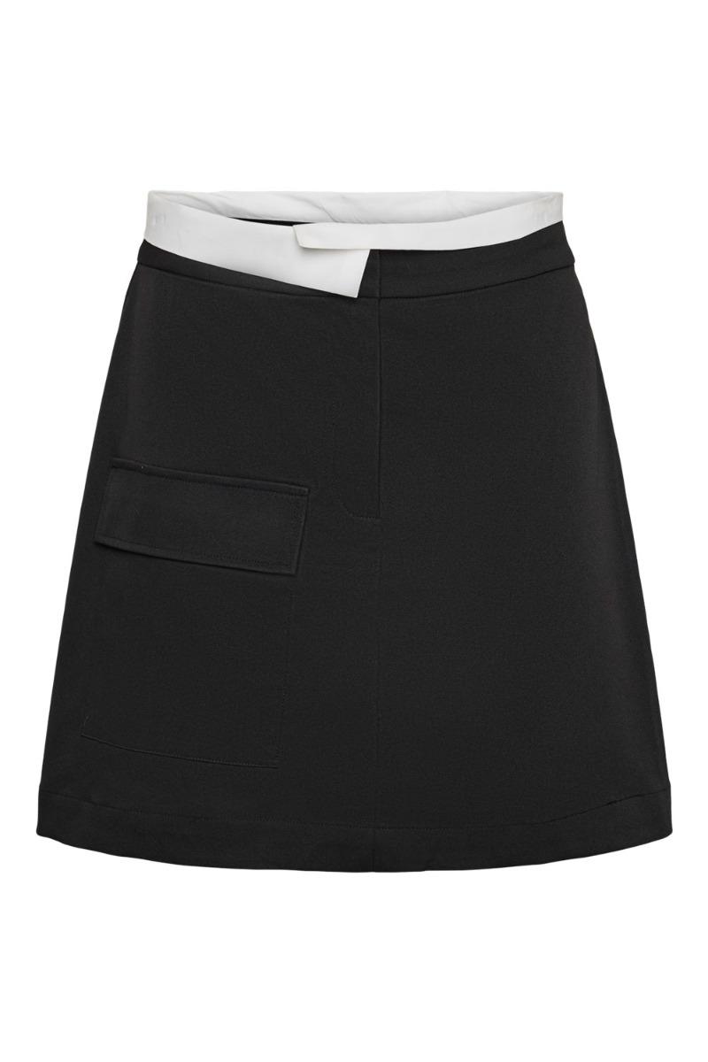 Nederdel   Pc Taylor Mw Short Skirt   Black fra Pieces