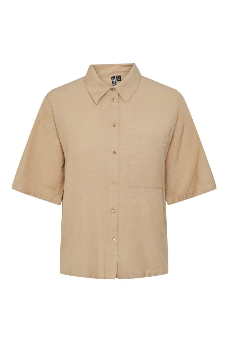 Skjorte   Pc Milano Ss Shirt   Safari fra Pieces