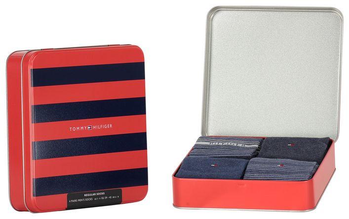 Tommy Hilfiger Strømper 4-pak i Gaveæske