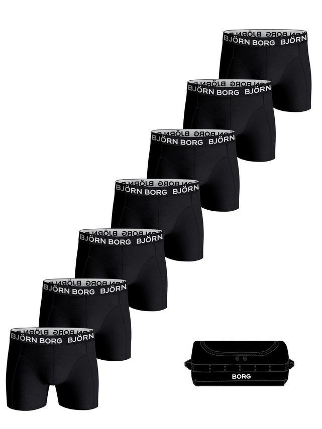 Cotton Stretch Boxer 7 Pk + Wash Bag fra Björn Borg