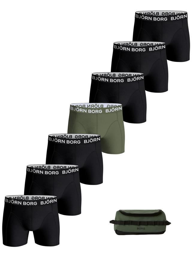 Cotton Stretch Boxer 7 Pk + Wash Bag fra Björn Borg
