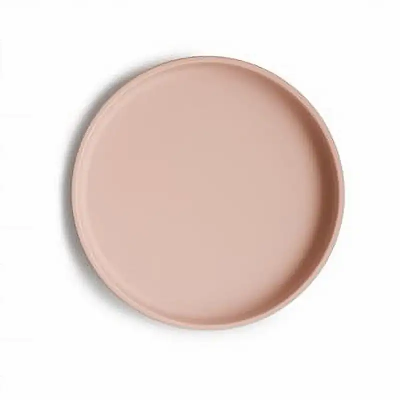 Klassisk Skridsikker Silikone Tallerken Blush fra Mushie