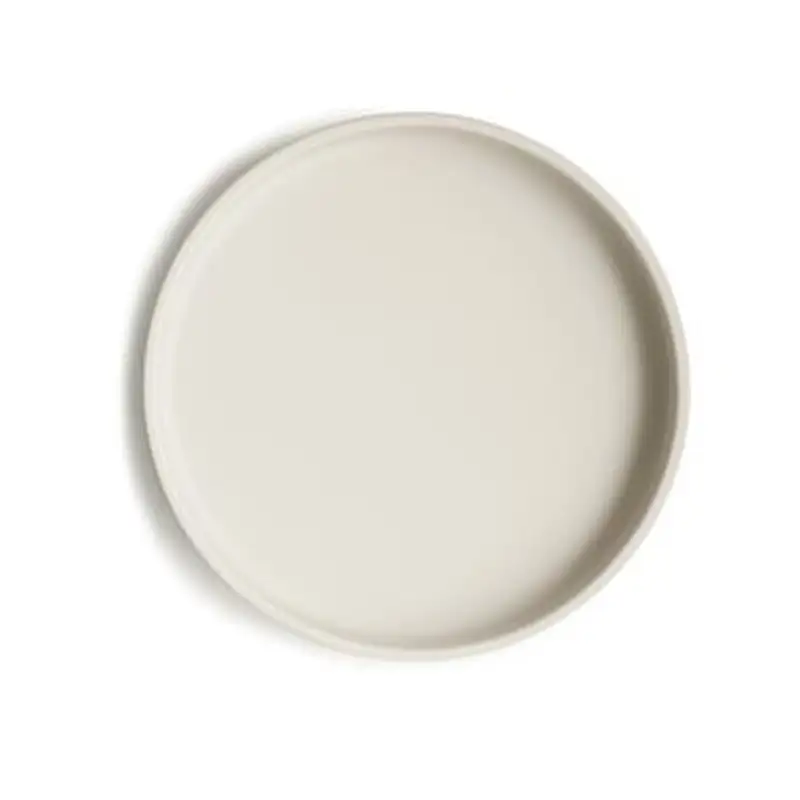 Klassisk Skridsikker Silikone Tallerken Ivory fra Mushie