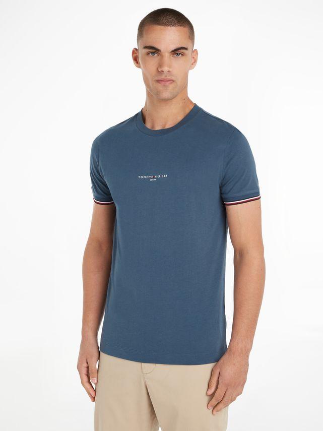Tommy Logo Tipped Tee fra Tommy Hilfiger
