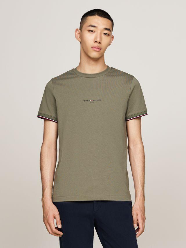Tommy Logo Tipped Tee fra Tommy Hilfiger