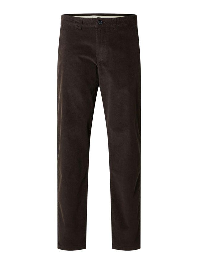 Slh196 Straight Miles Cord Pants W fra Selected