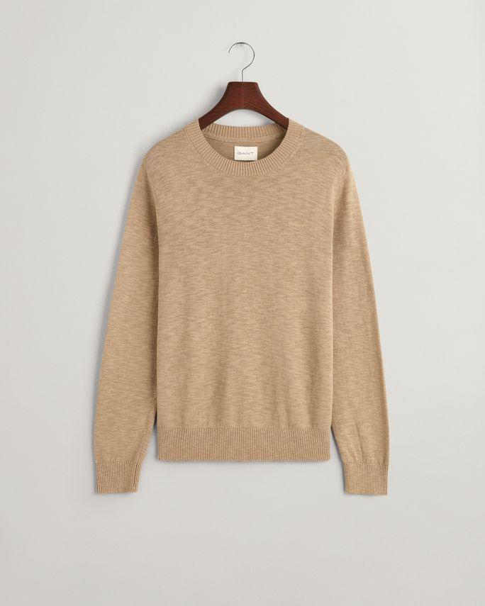 Cotton Linen C Neck fra Gant