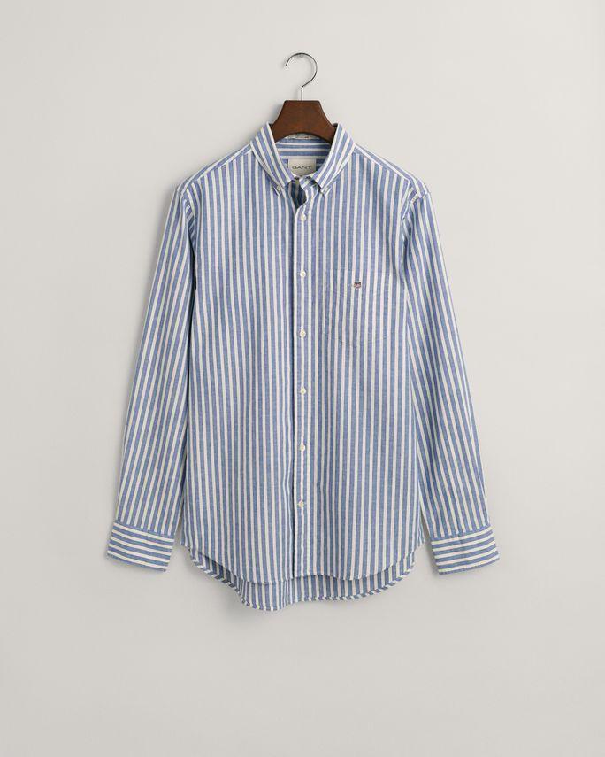 Reg Cotton Linen Stripe Shirt fra Gant