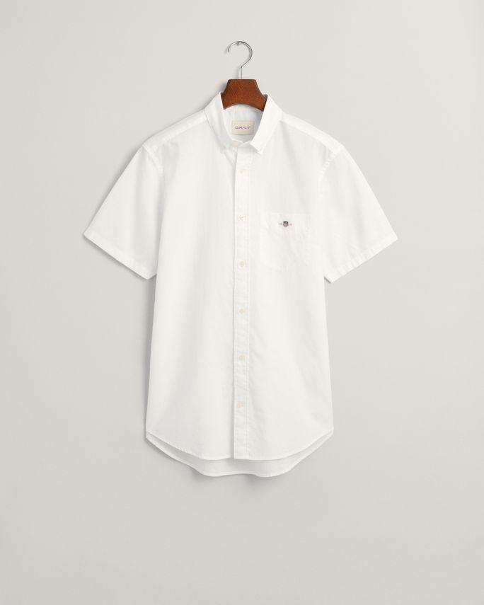 Reg Cotton Linen Ss Shirt fra Gant
