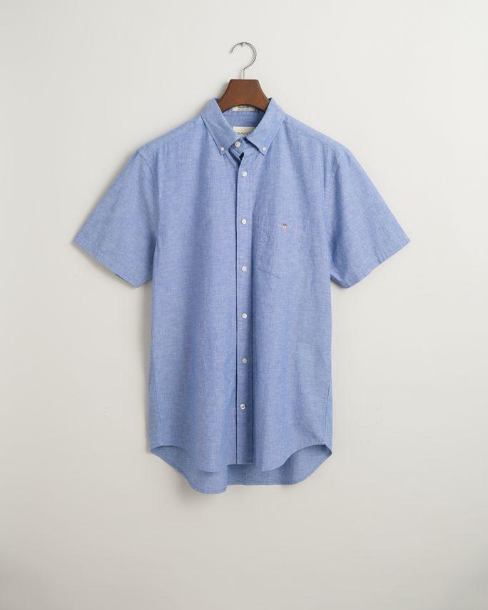 Reg Cotton Linen Ss Shirt fra Gant