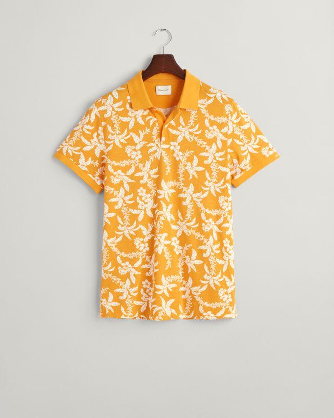 Palm Lei Print Ss Polo fra Gant