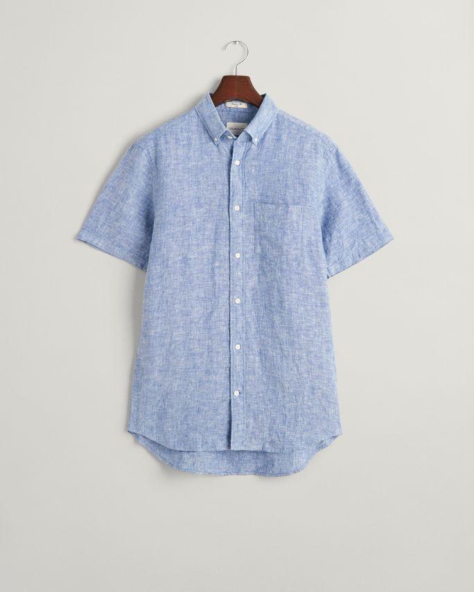 Reg Linen Ss Shirt fra Gant
