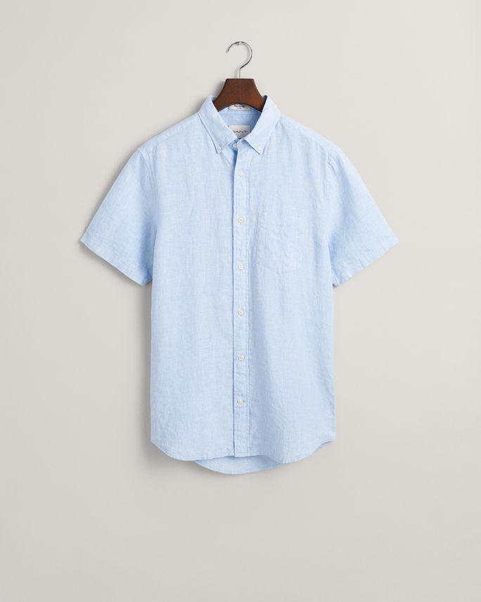 Reg Linen Ss Shirt fra Gant