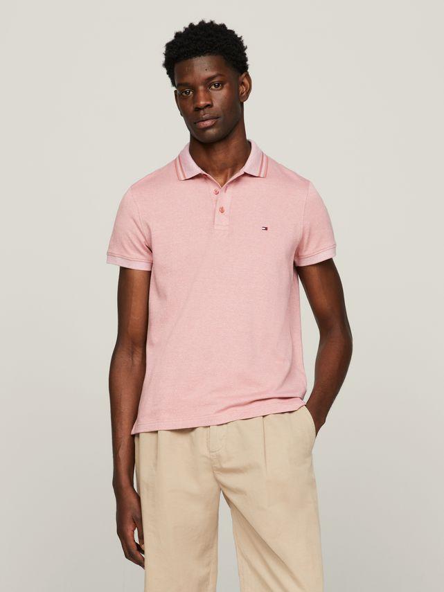 Pretwist Mouline Slim Fit Polo fra Tommy Hilfiger