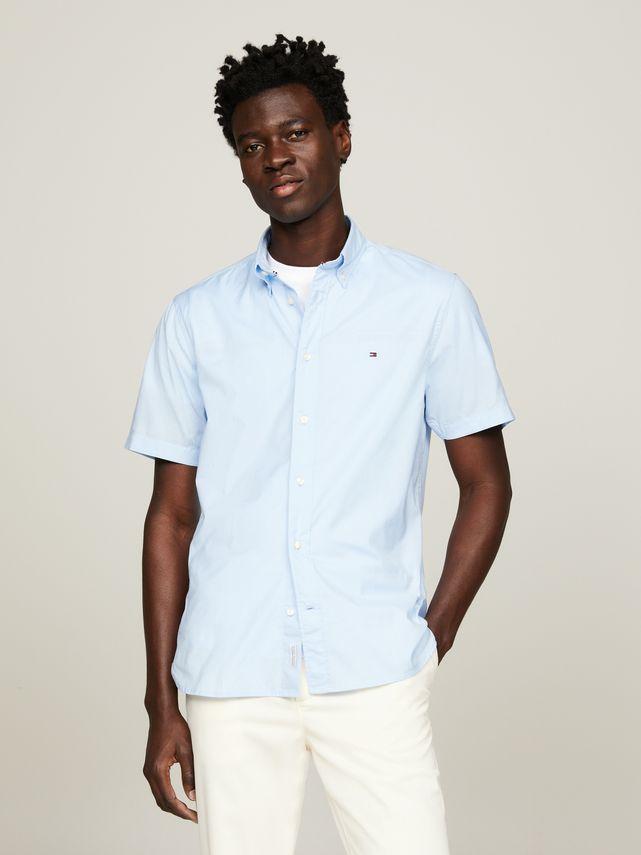 Flex Poplin Rf Shirt S S fra Tommy Hilfiger