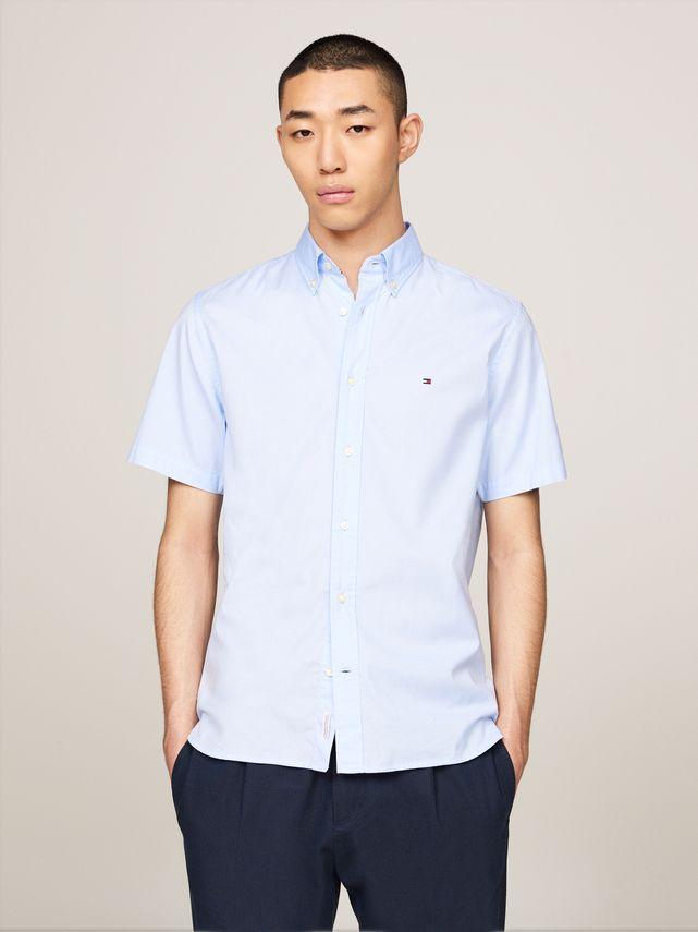 Flex Poplin Rf Shirt S S fra Tommy Hilfiger