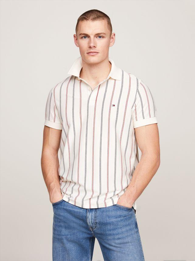 Vertical Stripe Reg Polo fra Tommy Hilfiger