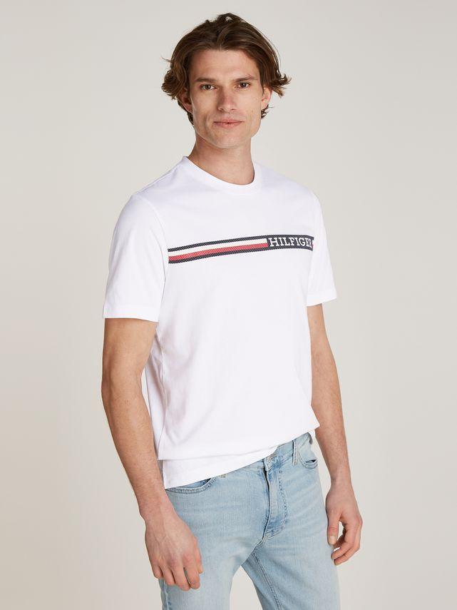 Chest Stripe Tee fra Tommy Hilfiger