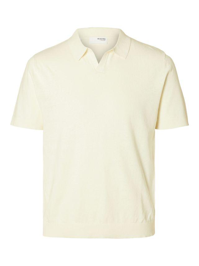 Slhlake Linen Ss Polo fra Selected
