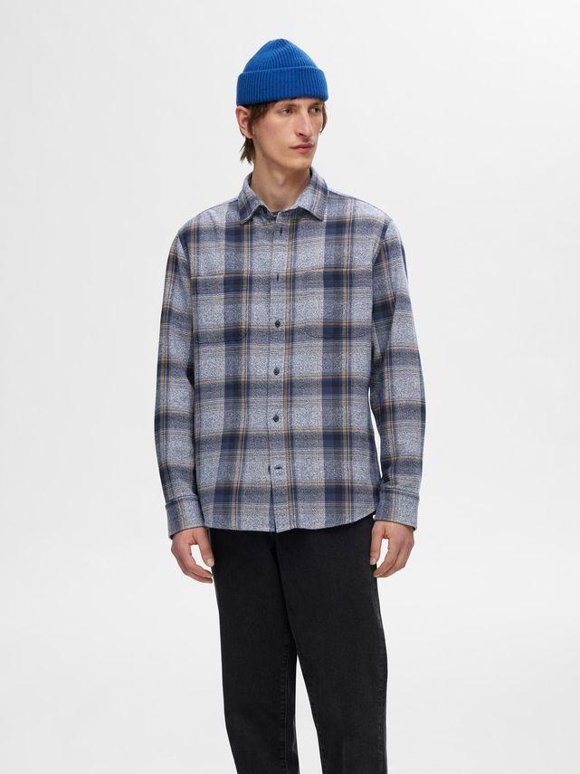 Slhregowen Grindle Check Shirt Ls fra Selected