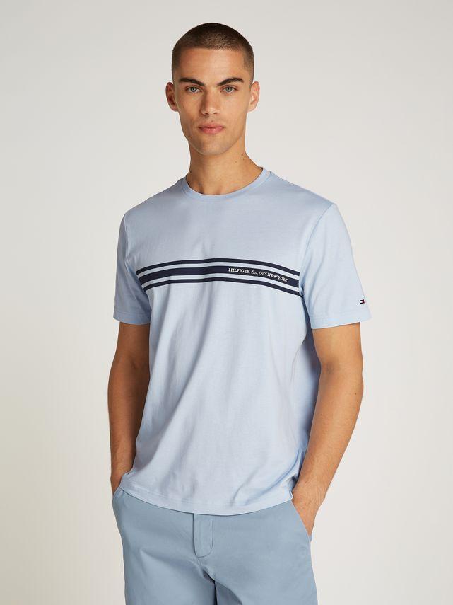 Central Chest Stripe Tee fra Tommy Hilfiger
