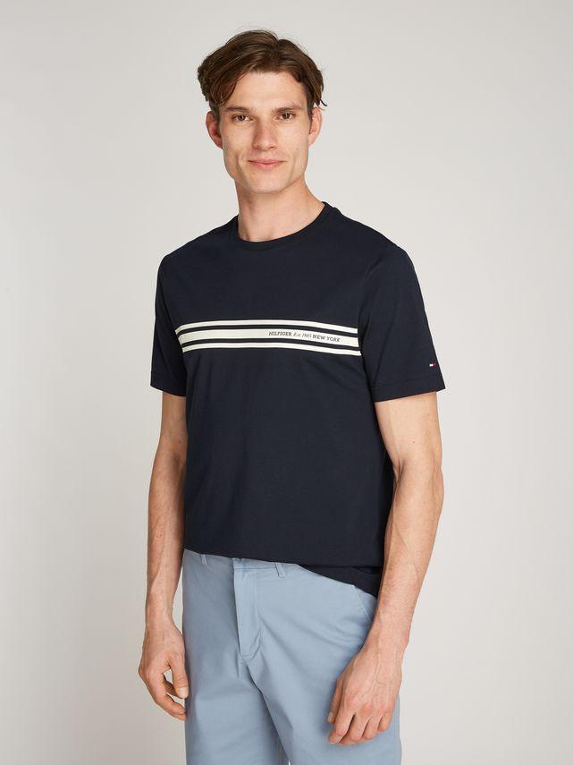 Central Chest Stripe Tee fra Tommy Hilfiger