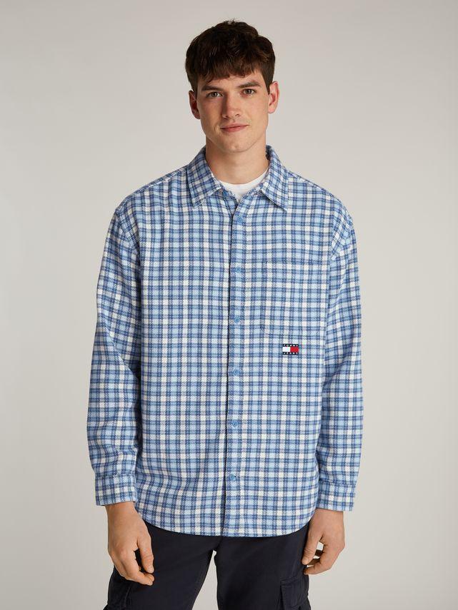 Tjm Badge Flannel Shirt Ext fra Tommy Jeans