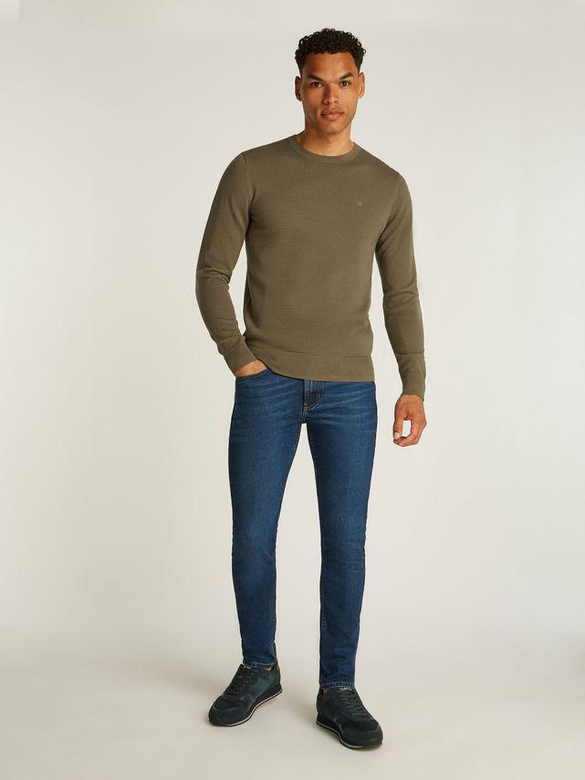 Waffle Texture Cn Sweater fra Calvin Klein