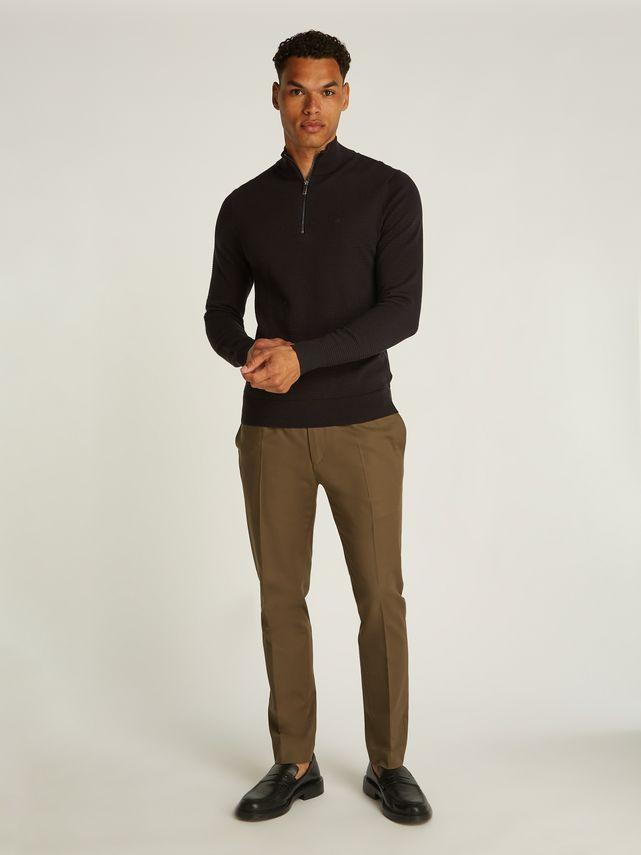 Waffle Texture Q Zip fra Calvin Klein