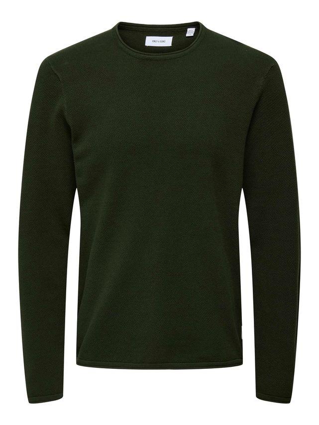 Onsfelix Reg 12 Crew Knit Noos fra Only & Sons