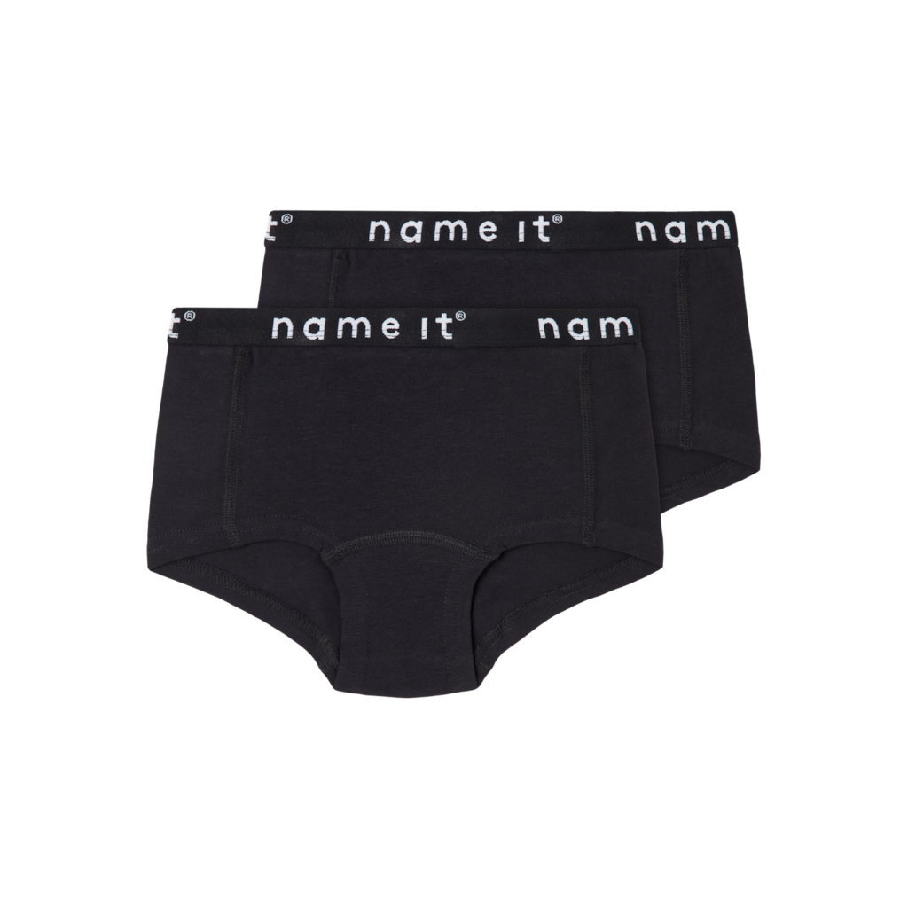 T 2 Pak Hipsters Black fra Name It