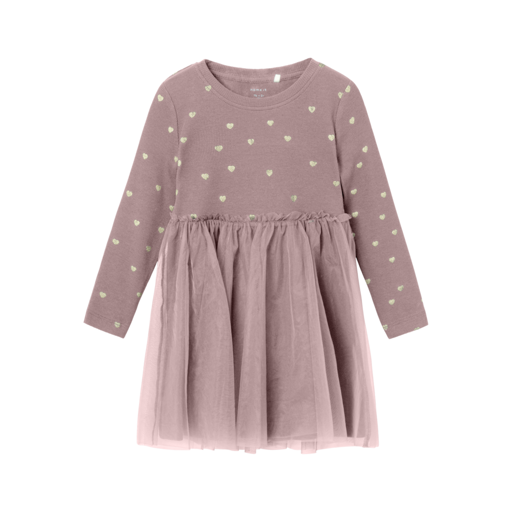 Nadja Langærmet Tyl Kjole Deauville Mauve fra Name It
