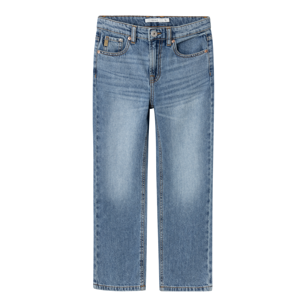 Ryan Straight Jeans Medium Blue Denim fra Name It