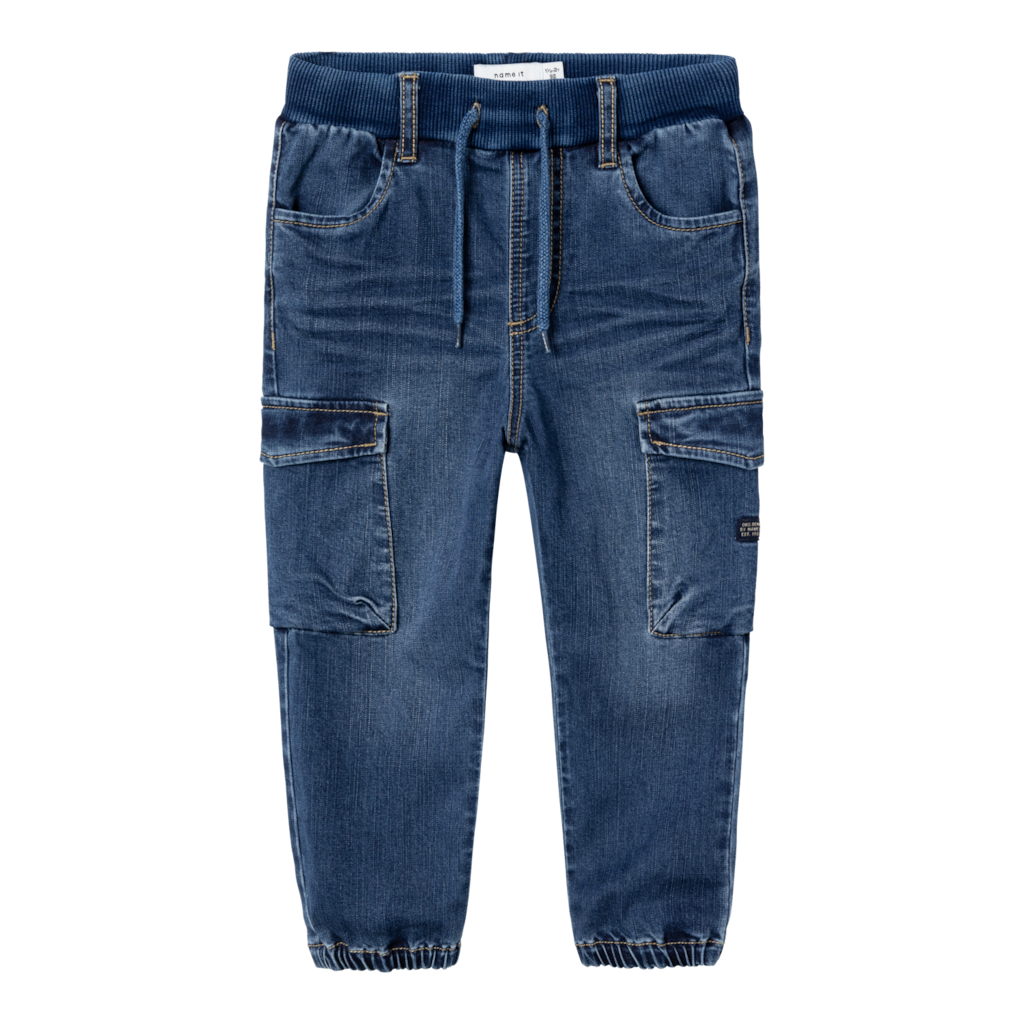 Baggy Cargo Jeans Ben Dark Blue Denim fra Name It