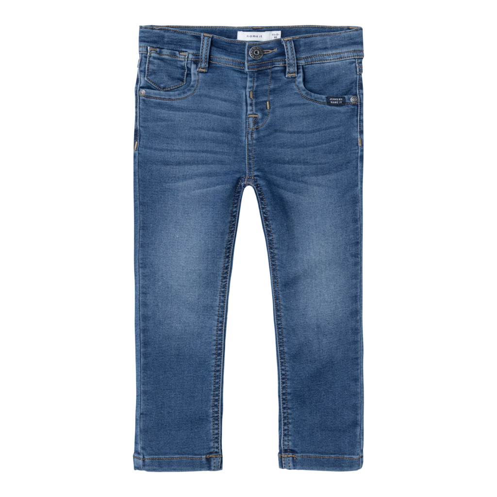 Slim Sweat Jeans Silas Dark Blue Denim fra Name It