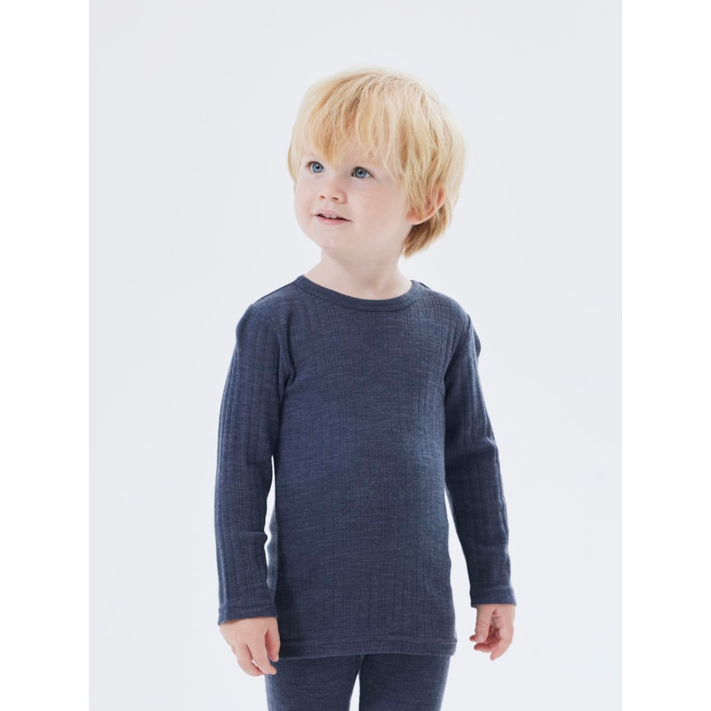 Wang Langærmet Bluse Ombre Blue fra Name It