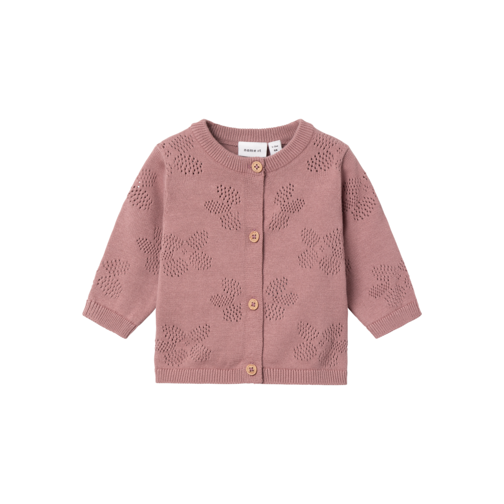 Strik Cardigan Hiclaudia Nostalgia Rose fra Name It