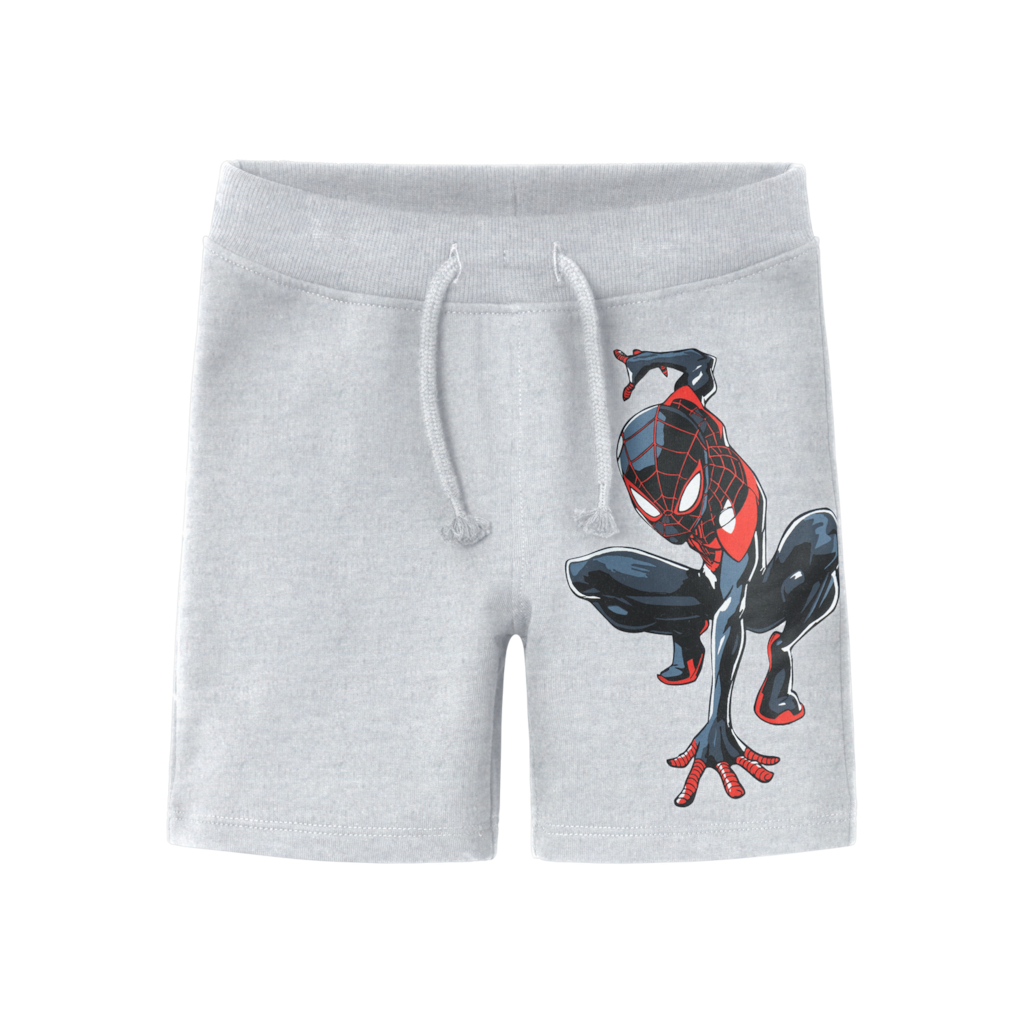 Spiderman Sweatshorts Light Grey Melange fra Name It