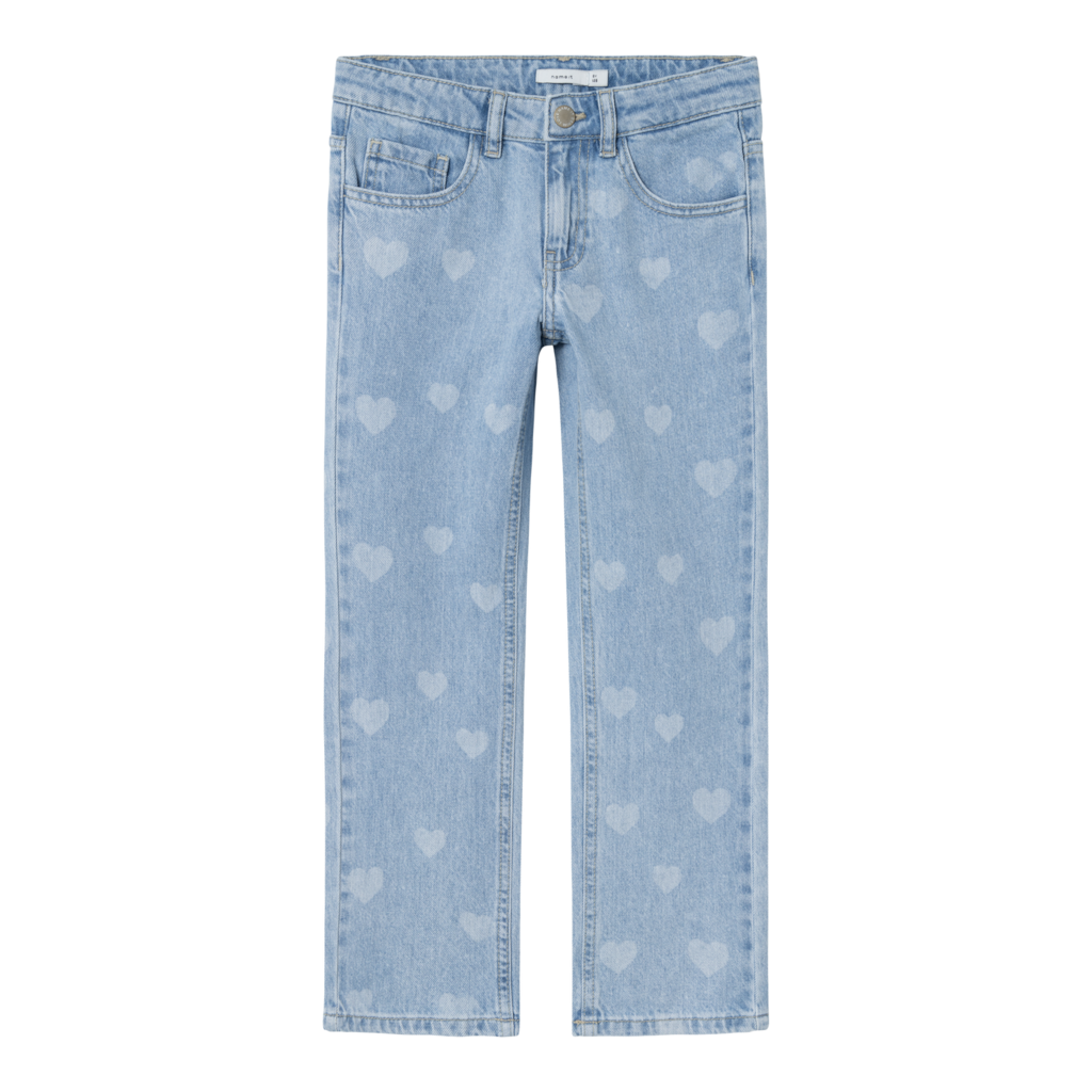 Straight Jeans Rose Light Blue Denim fra Name It