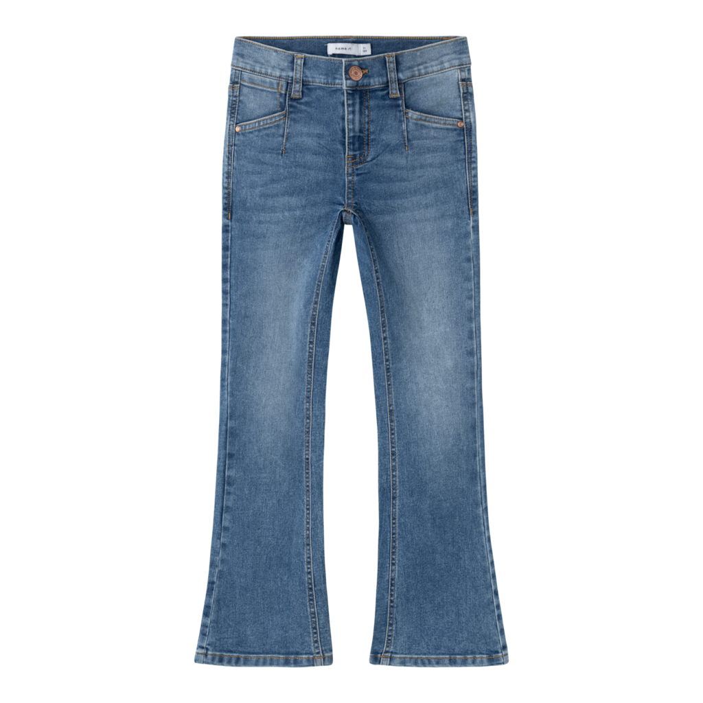 Bootcut Jeans Polly Medium Blue Denim fra Name It