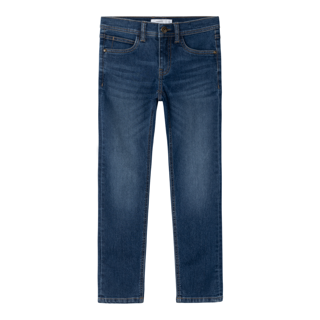 Slim Jeans Silas Dark Blue Denim fra Name It