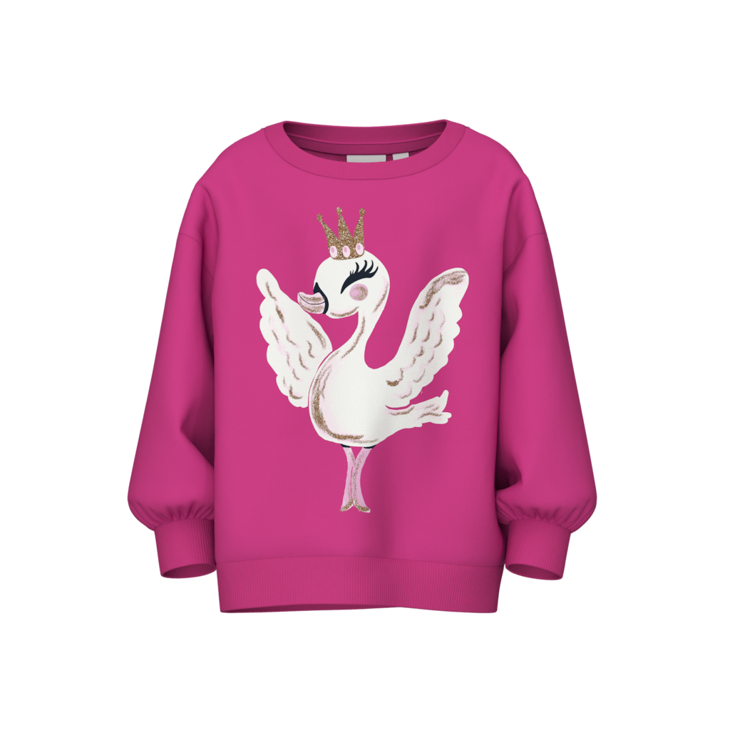 Boxy Sweatshirt Valona Raspberry Rose fra Name It