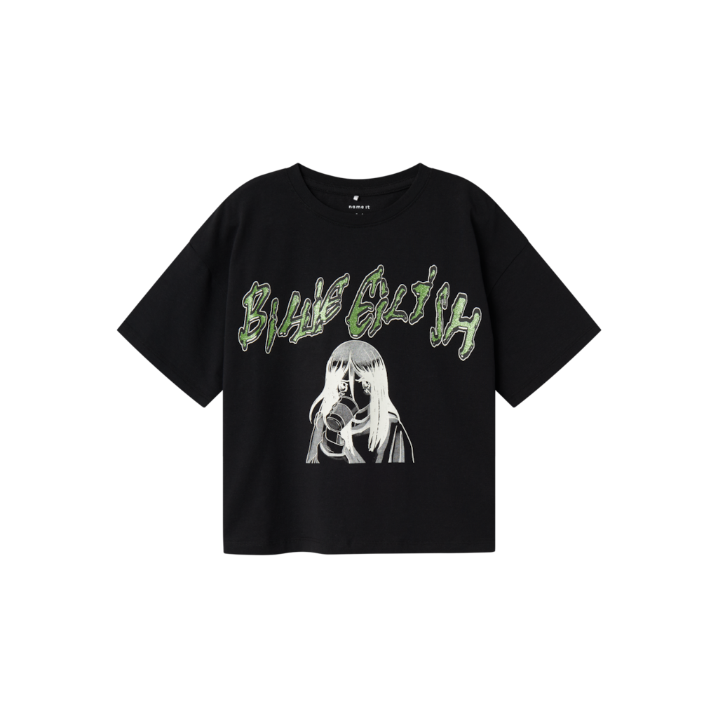 Billie Eilish Boxy T Shirt Jaxana Black fra Name It