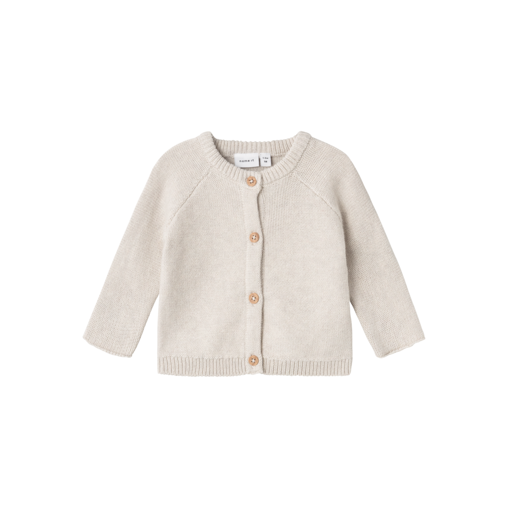 Strik Cardigan Osalle Peyote Melange fra Name It