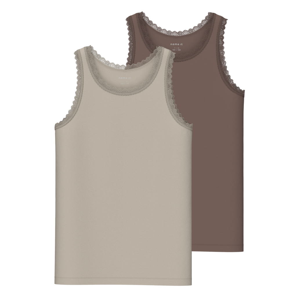 2 Pak Blondetanktops Peyote fra Name It