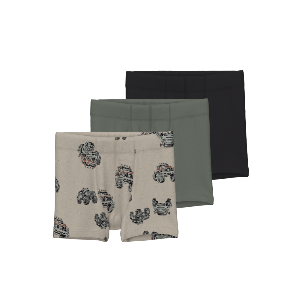 3 Pak Boxershorts Monster Truck Peyote fra Name It