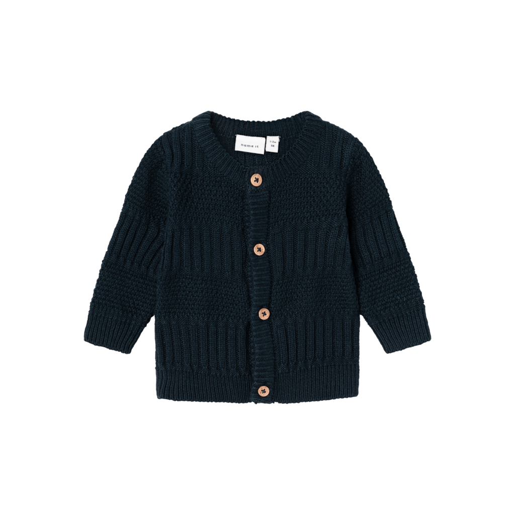Strik Cardigan Nabel Dark Sapphire fra Name It