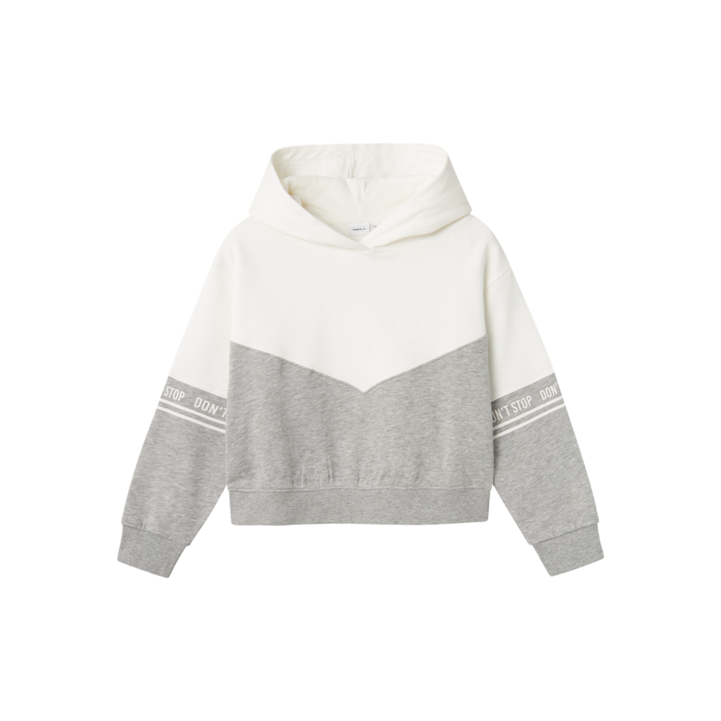 Kort Sweatshirt Noli Grey Melange fra Name It
