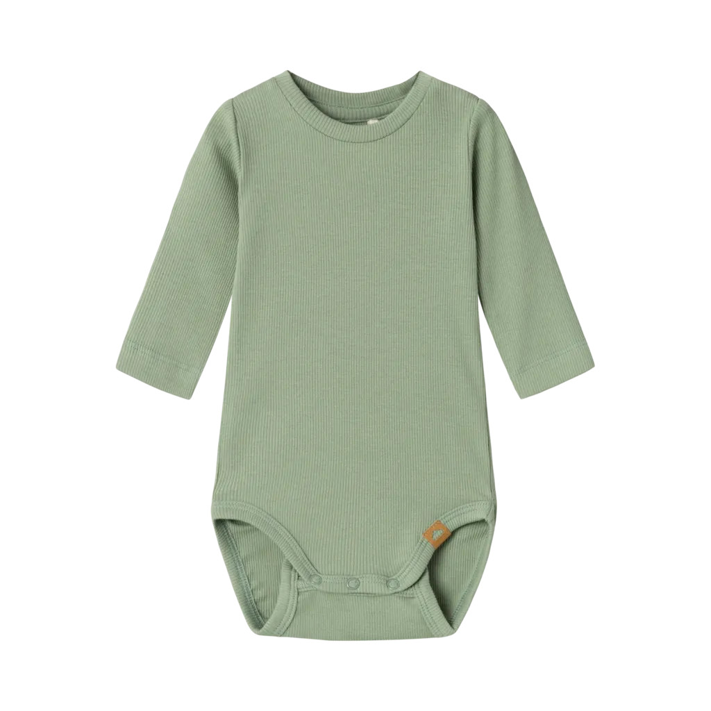 Langærmet Rib Body Norro Lily Pad fra Name It