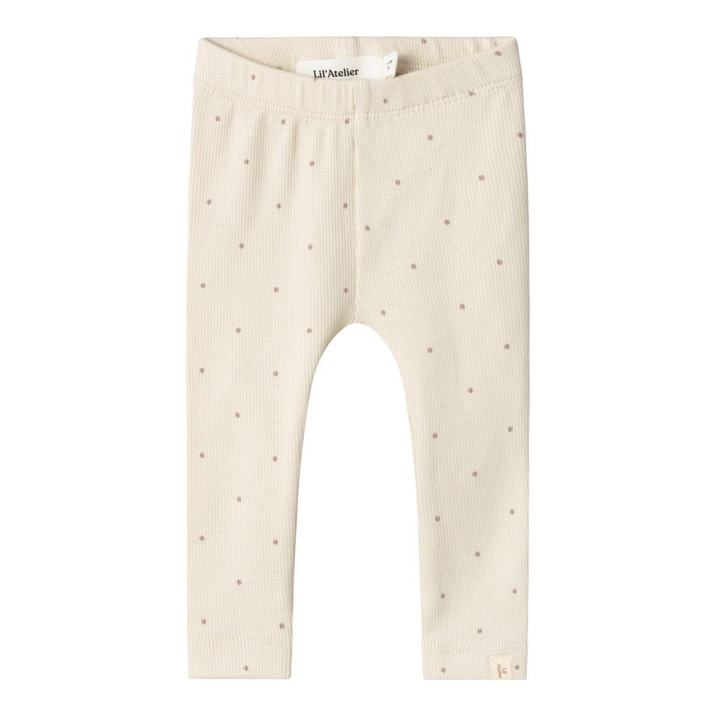 Rib Leggings Gago Kye Birch fra Lil Atelier